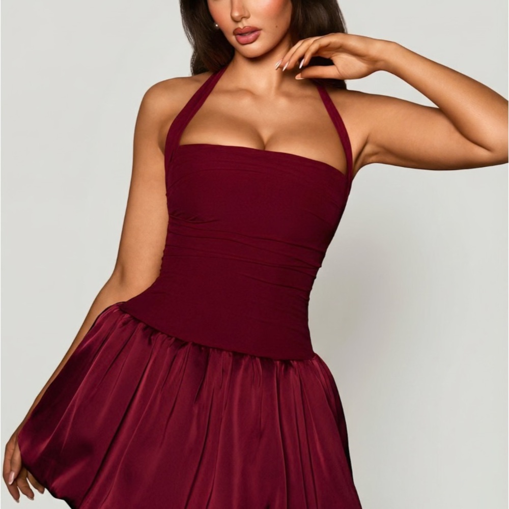 Oh Polly LUDMILA halter mini corset dress